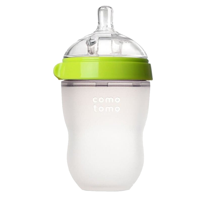 Butelka antykolkowa silikonowa COMOTOMO 250 ml Green BABY